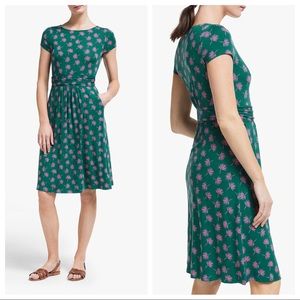 Boden Palm Print Amelie Jersey Dress